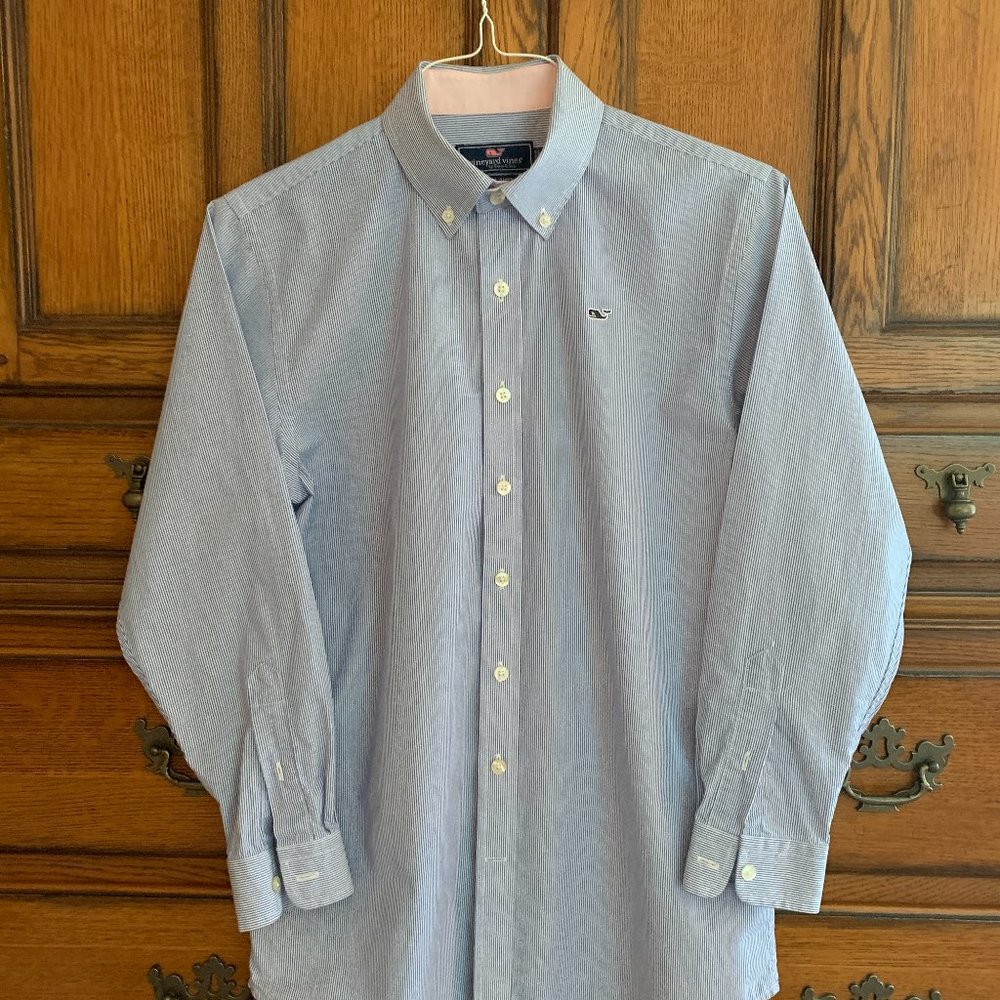 Boy's, Vineyard Vines Whale Shirt SZ L/16-18